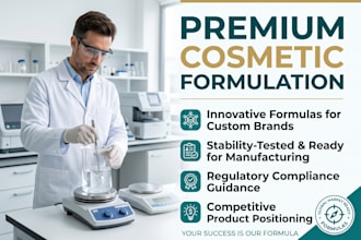 cosmetic formulation chemist and skincare product formulator