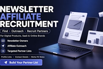recruit newsletter affiliates for your digital product