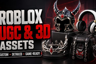 create roblox ugc, 3d models and game ready assets, ugc accessories and items