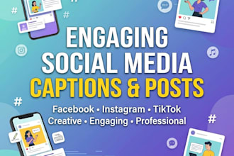 write engaging social media captions and posts