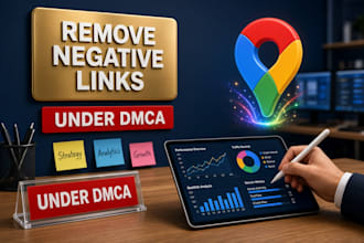 remove negative links, articles content under dmca notice