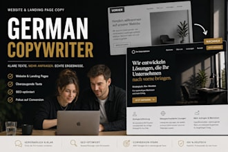 write or rewrite german SEO website content that converts