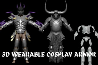 3d cosplay model wearable armor 3d cosplay creation 3d helmet props 3d printing