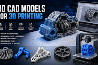 design 3d cad model models for 3d printing