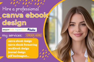 design a stunning canva ebook, workbook or digital guide
