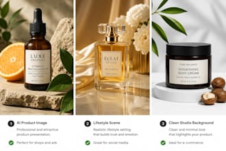 create professional ai product images for your business