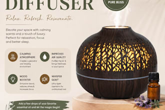 design product poster and ad banner
