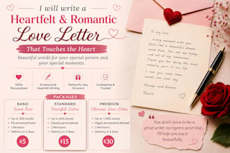 write a heartfelt and romantic love letter