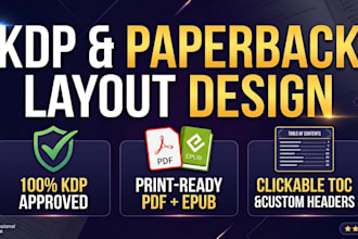 design your manuscript for amazon KDP and paperback print layout