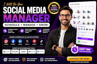 social media manager schedule post content calendar instagram facebook hootsuite