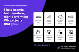 design, redesign, revamp, edit, or build your wix website