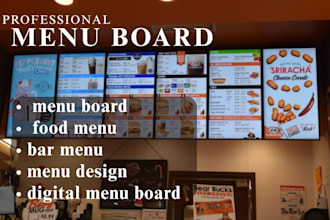 menu design digital menu board menu board bar menu food menu design