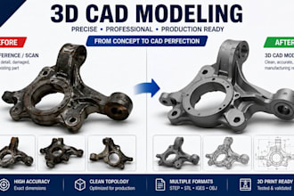 do 3d cad modelling reverse engineering product design cad design prototype