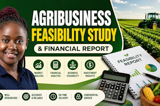 develop an agribusiness plan, feasibility study and financial report