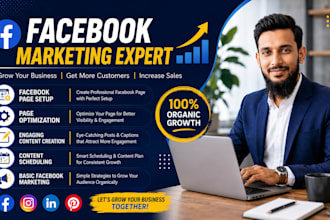 be your professional facebook marketing and page manager