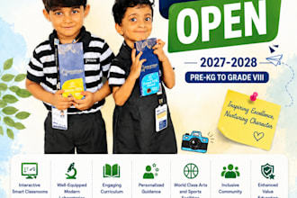 design an eye catching poster for you