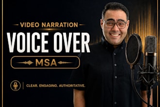 record professional modern standard arabic narration