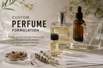 develop customs perfume formulation blend fragrance