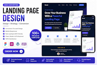 design a conversion focused landing page