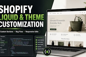 do shopify customizations, features development and bug fix