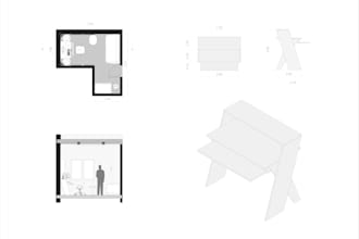 create an architectural plan based on a sketch