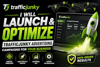 launch and optimize traffic junky advertising campaigns for your business