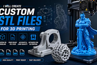 create custom stl files for 3d printing