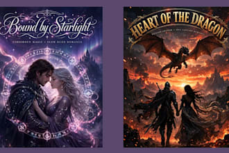 do fantasy book cover, romance book cover, ebook cover, dark romance book cover