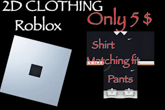 design custom 2d roblox clothing