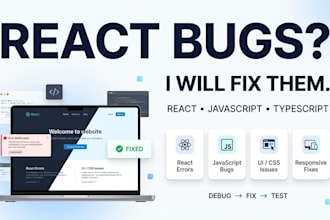 fix react javascript frontend bugs and errors