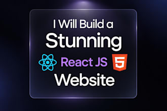 build a stunning react js website