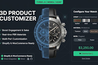 build a 3d product configurator using threejs and webgl
