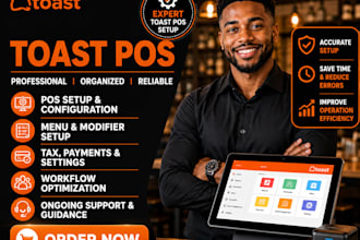 set up toast pos restaurant pos system clover square pos