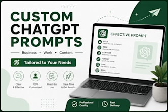 create custom chatgpt prompts for your business or work