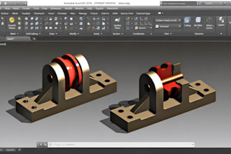 create mechanical cad designs for machine parts, assemblies and cnc 3d