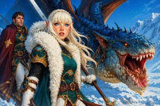 draw fantasy character illustration from dnd or video game for you