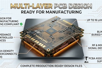 create multi layer pcb designs ready for manufacturing
