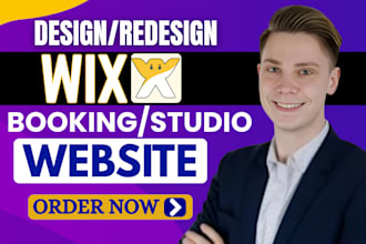 design and redesign a professional wix booking website and wix studio website