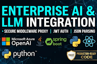 integrate custom llm and azure openai apis into your web backend