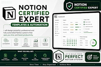 notion template notion expert and custom notion template in 24 hours