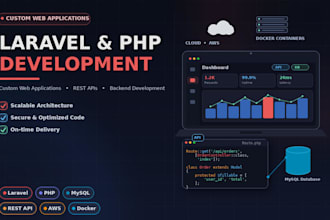 develop a custom laravel PHP web application