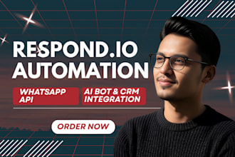 set up respond io whatsapp automation, ai chatbot respond io crm integration