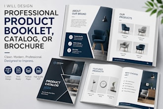 design a professional product booklet, catalog, or brochure