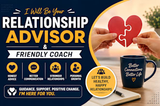 be your relationship advisor, friendly coach