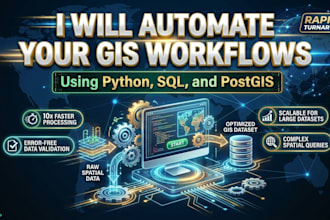 automate gis workflows using python, sql and postgis