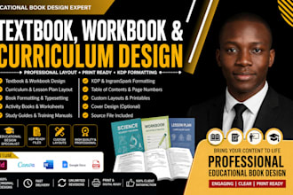 design and format your educational textbook, workbook or curriculum layout