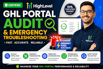 audit and fix your ghl sub account setup and workflow errors