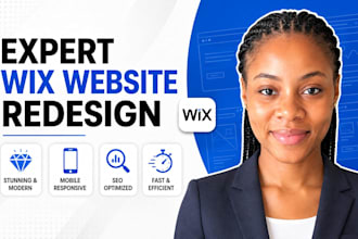 redesign wix website, revamp or build wix website design
