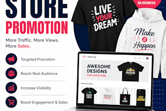 teespring store promotion to increase traffic and sales boost
