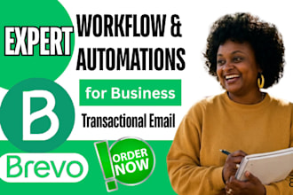 setup brevo email marketing automation workflows,  transactional email sequence